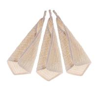 BCOATH Lot de 3 Débarbouillettes Légères en Coton et Ramie Visage Corps, Nettoyage Doux et Naturel, Adaptées à Toute la Famille