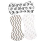 BCOATH Lot De 3 Petits Bavoirs En Coton Absorbant Unisexes, Bavettes De Protection D’épaule Confortables, Pour Repas Et Allaitement Bébé, Usage Quotidien Et Protection Les Régurgitations
