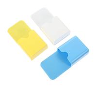 BCOATH Lot De 3 Porte-stylos Magnétiques En Plastique Petit Format, Boîte De Rangement Pour Marqueurs Scolaires, Organisateur Pour Tableau Blanc, Bureau Et Maison, Couleurs Jaune Bleu Blanc