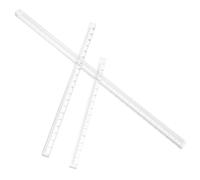 BCOATH Lot de 3 Règles Transparentes en Acrylique 15Cm, 20Cm, 30Cm Instruments de Dessin Mesure pour Garçon et Filles et Adultes en Milieu Scolaire et Professionnel