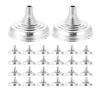 BCOATH Lot de 30 Mini Supports de Drapeau Argenté en Plastique, Facile à Utiliser et Stable, pour Créer une Ambiance Festive sur Table de Bureau