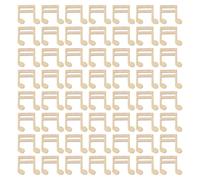 BCOATH Lot de 300 Pièces Décoratives en Bois Beige Forme Note de Musique, Artisanat Fait Main, Style Rustique Vintage pour Décoration Maison et Cérémonies