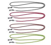 BCOATH Lot de 4 Cordons pour Lunettes en Cuir Rouge Ajustables Antidérapants, Maintien Sécurisé pour Lunettes de Soleil et Sport en Extérieur