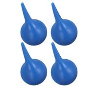 BCOATH Lot de 4 Poires Auriculaires en Caoutchouc Bleu 90 Ml Extracteurs de Cérumen par Aspiration Nettoyeurs de Conduit Auditif Réutilisables Outils Portables pour Nettoyage Doux des