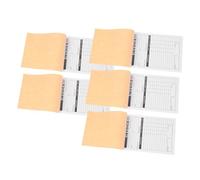 BCOATH Lot de 5 Carnets de Reçus de Caisse Deux Parties avec Papier Cartonné et Planche Intégrée, Compact et Pratique pour Petites Entreprises et Fleuristes