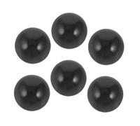 BCOATH Lot de 6 Billes de Flipper en Plastique Noir, pour Garçon et Filles, Taille Standard, Compatibles Machines Arcade, Pièces de Rechange pour Jeu de Flipper, Usage Familial