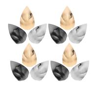 BCOATH Lot de 6 Paires D’Embouts de Talon Métalliques pour Chaussures Femme Protections pour Talons Hauts Robustes en Métal Couvre-Orteils Résistants Couleurs Or Argenté et Noir