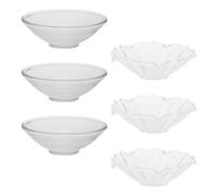 BCOATH Lot de 6 Plateaux Récupérateurs de Gouttes pour Bougies Coniques en Verre, Anneaux Réutilisables et Faciles à Nettoyer, Protection Élégante pour Chandelier Lors de Célébrations