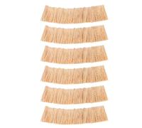 BCOATH Lot de 6 Rouleaux de Chaume Artificiel 3 X 20 Cm pour Toiture Miniature, Herbe à Chaume Décorative DIY en Gazon Synthétique, Accessoires pour Maison de Poupée et Micro-paysages