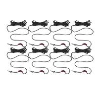 BCOATH Lot de 8 Cordes de Haubanage Réfléchissantes Noires 4 MM pour Tente Cordes Anti-Trébuchement Coupe-Vent avec Tendeurs Réglables Fixation Sécurisée pour Camping Randonnée et