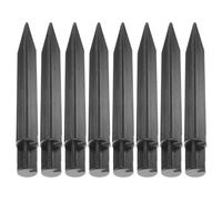 BCOATH Lot de 8 Piquets de Jardin en Plastique pour Éclairage Solaire Extérieur Piquets de Sol Robustes et Résistants au Vent Accessoires de Remplacement pour Lampes Solaires de