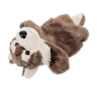 BCOATH Marionnette à Main Peluche Loup Gris Éducatif Interactif pour Garçon Fille Storytelling et Jeu Parent-garçon Fille et Sécurisée pour École Maison