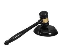 BCOATH Marteau de Juge en Bois avec Base Maillet de Tribunal Portatif Multifonction pour Enchères et Justice Outil Officiel pour Commissaires-Priseurs Accessoire Solide et Polyvalent