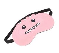 BCOATH Masque de Sommeil Carton pour Adultes et Œillère Opaque Doux Design Mignon Forme de Dinosaure Rose pour Sieste Voyage