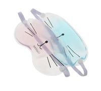 BCOATH Masque Yeux Gel Froid Transparent 2 Pièces, Réutilisable, Confortable et Respirant, Sommeil Relaxation Oculaire
