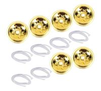 BCOATH Mèches à Pétrole en Coton Porte-mèche en Aluminium, Kit de Remplacement Pratique pour Lampe à Huile, Facile à Transporter, pour Lampe à Beurre, 12 Pièces