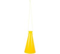 BCOATH Mégaphone Portable en Plastique Jaune pour Supporteurs Trompette de Fête Légère et Maniable Sonore pour Événements Sportifs et Animations D’Extérieur