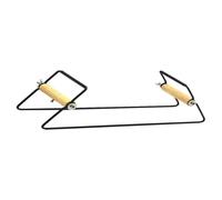 BCOATH Métier à Tisser à Bijoux DIY en Métal et Bois pour Bracelets et Chevilles, Outil et Manuel pour Perlage et Tressage de Bracelets Noirs