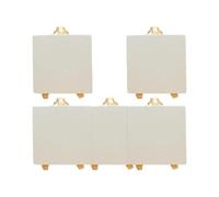 BCOATH Mini Chevalets Pliables en Bois de Pin Blanc, Supports Multifonctionnels sans Éclats Lot de 5 pour Affichage Créatif Lors D'activités Artistiques et Soirées