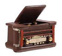 BCOATH Miniature Vintage Record Player for Dollhouse Décor Mini Retro Resin Model Toy Chic Vintage Style Accessory for Miniature Furniture and Home Decoration