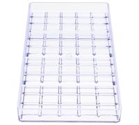 BCOATH Moule à Chocolat en Plastique Rigide Transparent, Outil de Façonnage du Chocolat 12 Compartiments, Sécurisé et Adapté Pâtisserie à Domicile