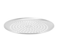 BCOATH Moule à Gâteau Rond en Acier Inoxydable Argenté avec Surface Lisse, Plat à Four Facile à Utiliser pour Pizza Steel For Oven, pour Pizza-making At Home