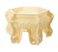BCOATH Moule de Base Style Européen pour Pot de Fleurs, en Plastique | Moule Réutilisable pour Béton, Usage Jardin et Atelier Créatif, Beige, pour Jardiniers et Amateurs