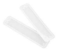 BCOATH Moule en Silicone pour Résine Époxy 2pcs Blanc Haute Résistance et Résistance à l'usure pour Création DIY de Marque-Pages Simples