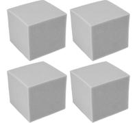BCOATH Mousse Absorbeur Acoustique 4 Pièces 15x15x15 Cm Gris Éponge pour Studios et Salles de Musique, Insonorisation des Pièces et Réduction Sonore