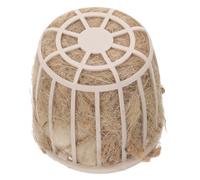 BCOATH Nids d'oiseaux en Plastique et Jute Lot de 2 Nids Creux Lavables Nidification pour Pigeons et Calopsittes en Cage