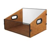 BCOATH Organisateur De Fichiers De Bureau Boite Rangement Bac De Rangement en Bois Stockage D'enregistrements Coffee