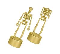 BCOATH Ornement 2 Pièces Trophée du stand de crâne ornements vifs Fournitures de fête d'Halloween décor ornements en plastique ornements de squelette artisanat en plastique unique