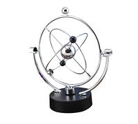 BCOATH Ornement Art Scientifique Perpétuel Rotatif pour Bureau Et Décoration Intérieure, Modèle Métallique Orbital Automatique sans Batterie, Jouet Éducatif pour Étudiants Et Passionnés De Sciences