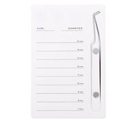 BCOATH Palette de Cils Magnétique en Acrylique Blanc Plateau de Présentation Portable et Facile à Ranger pour Salon de Beauté ou Extension de Cils Personnels