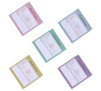 BCOATH Paquet de 5 Notes Adhésives Mini pour Critique de Livres, Suivi