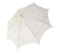 BCOATH Parasol en Dentelle Blanc pour Photographie, Artisanat Fin en Bois, Grosse Taille, Accessoire Élégant pour Danse D'garçon et Filles et Décoration Mariage