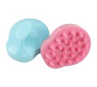 BCOATH Peigne de Lavage de Tête en Silicone 2pcs Brosse à Shampoing pour Massage du Cuir Chevelu et Stimulation Circulation Sanguine