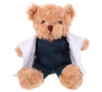 BCOATH Peluche Ours Docteur Figurine Douce et Confortable Collectible pour Étudiants Médecine et Décoration de Chambre