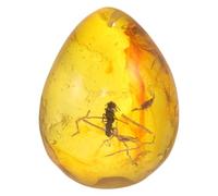 BCOATH Pendentif Ornement en Ambre Insecte Réaliste en Résine Jaune, Décoration DIY Multifonction pour Collectionneurs et Amateurs D'art