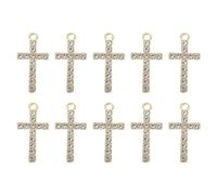 BCOATH Pendentifs Design Simple en Alliage Doré 10 Pièces Accessoires Décoratifs pour Bracelet et Collier pour Bijoux Garçon et Filles