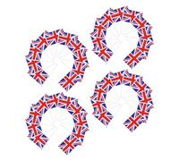 BCOATH Petits Drapeaux Britanniques Portatifs 14 X 21 CM Bâtonnet - Lot de 40 Pièces - Drapeaux du Royaume-Uni Légers et Colorés pour Décorations de Fête Nationale Événements Sportifs
