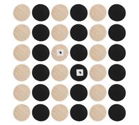 BCOATH Pièces D’Échecs en Bois 30 Pcs Diamètre 19 CM Accessoires pour Backgammon et Jeux de Société Compactes et Légères pour Apprentissage et Remplacement