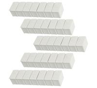 BCOATH Pilulier Mini 7 Jours avec 7 Compartiments en Plastique Blanc, 5 Pièces, Étui Portable avec Alphabet Braille pour Personnes Aveugles, pour Voyage et Maison