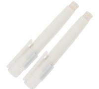 BCOATH Pince à Craie Réutilisable en Plastique Blanc 2 Pièces pour Bureau et Maison, Prévient la Casse de Craie, Écriture Fluide et Confortable Couleur Aléatoire