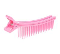 BCOATH Pinces à Cheveux de Séparation en Plastique Rose pour Coiffure Professionnelle, Maintien Ferme et Création de Styles Variés, Accessoires Indispensables en Salon