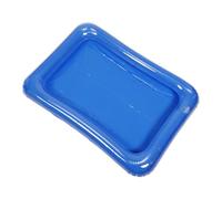 BCOATH Piscine Gonflable Transparente Bleue pour Poupées Bac à Sable Ludique Portable Accessoires pour Jeux Créatifs Garçon Fille