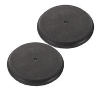 BCOATH Plaque de Lestage Ronde 12x12x0,5 cm en Plastique, Lot de 2 Poids Anti-Basculement pour Stabilisateur de Déchets Ronds, Usage Extérieur et Bureaux