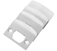 BCOATH Plaque Obturation Serrure en Acier Inoxydable 4pcs, Butée de Porte Sécurisée, Résistance à L'usure, Kit Renforcement pour Gâche de Porte