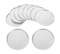 BCOATH Plateaux de Pesée pour Pesée Précise Lot de 10 Aluminium 50 Ml pour Laboratoire, Barquettes Légères et Résistantes D'échantillons Liquides et Poudre