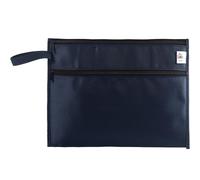 BCOATH Pochette de Voyage pour Documents Étanche Fermeture Éclair, Paquet de Classement Bleu Foncé Format A4, Organisateur de Fichiers Bureau Pratique pour Réunion et Formation